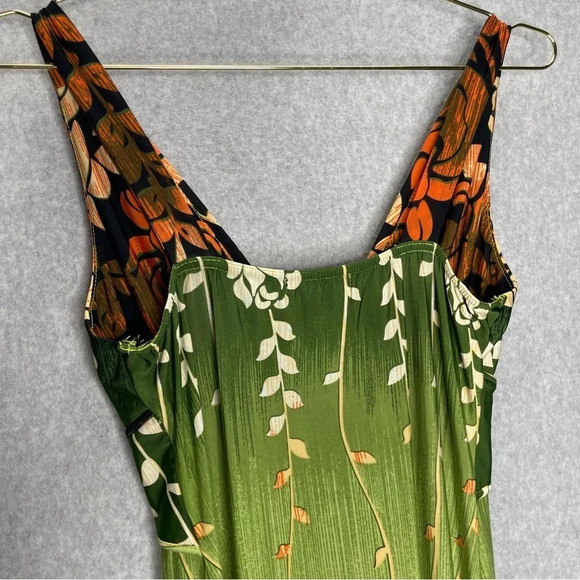 The Pyramid Collection Garden Girl Fairy Whimsy Trellis Floral Maxi Dress - Picture 9 of 9